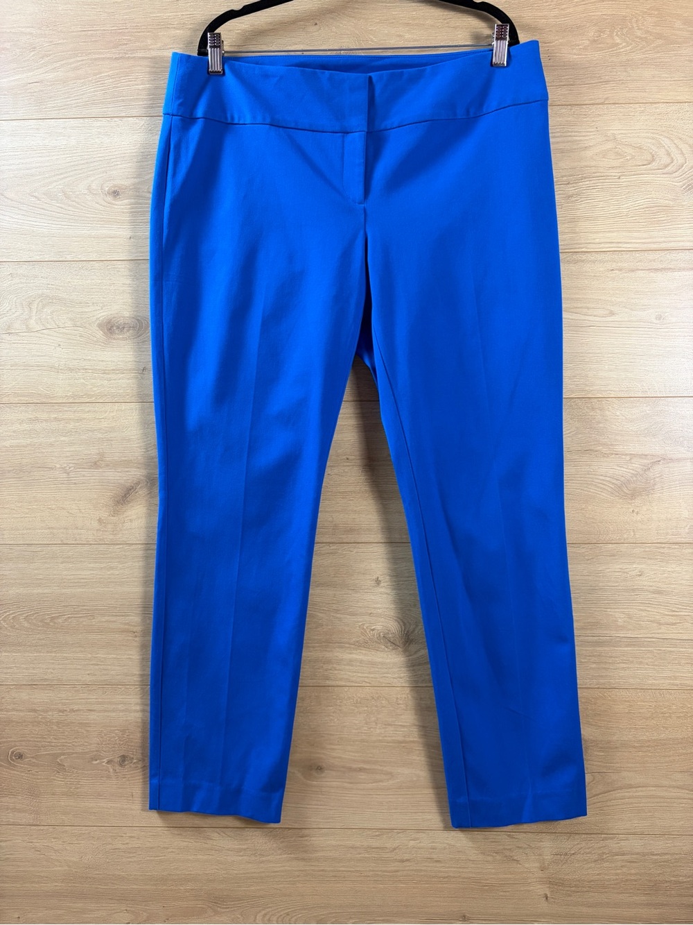 Alfani Bright Blue Stretchy Straight Leg Casual Pants 16